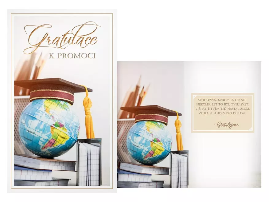 Přání k ukončení studia - Gratulace k promoci 1 MFP paper s.r.o.