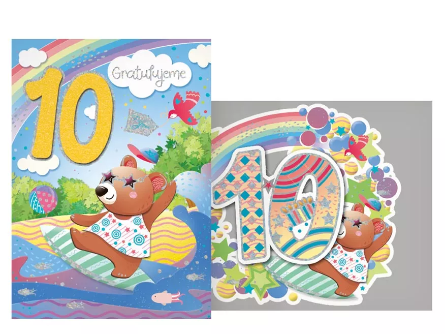 Přání dětské s čísly - 10 MFP paper s.r.o.