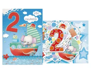 Přání dětské s čísly MFP paper s.r.o.