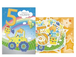 Přání dětské s čísly MFP paper s.r.o.