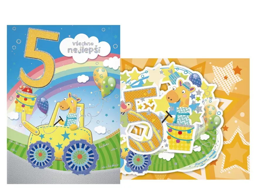 Přání dětské s čísly - 5 MFP paper s.r.o.