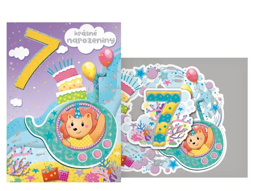 Přání dětské s čísly - 7 MFP paper s.r.o.