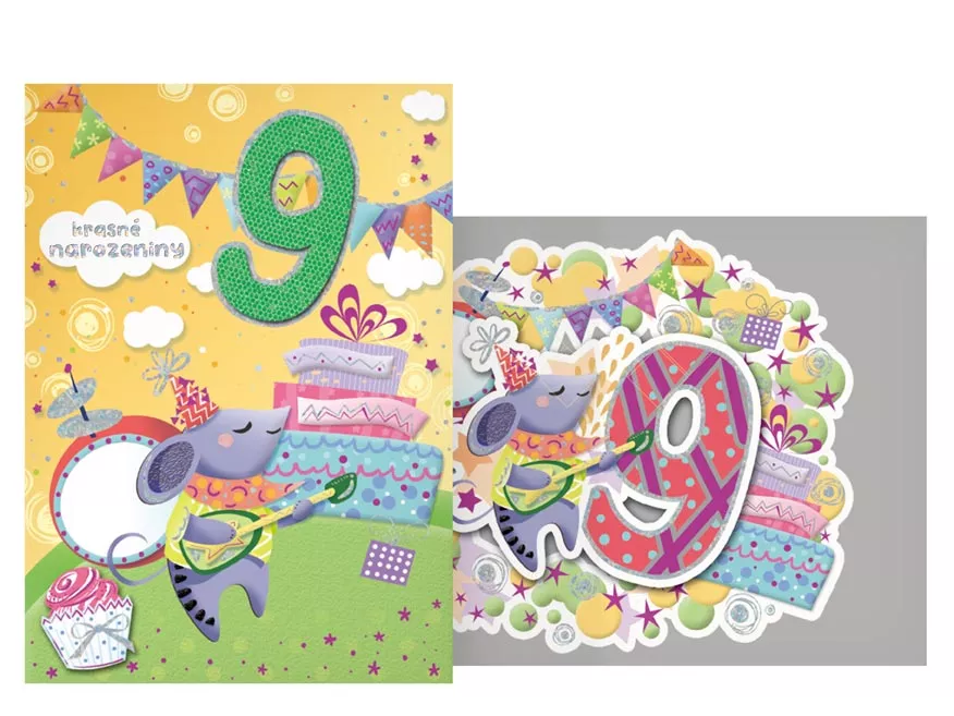 Přání dětské s čísly - 9 MFP paper s.r.o.