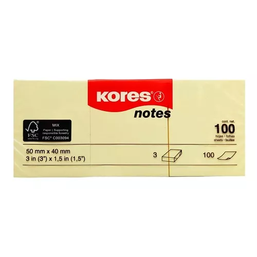 Samolepicí bloček 3 ks Kores