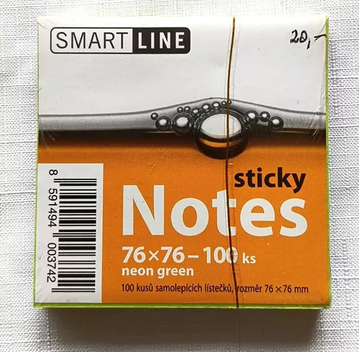 Samolepicí bloček neon Smartline