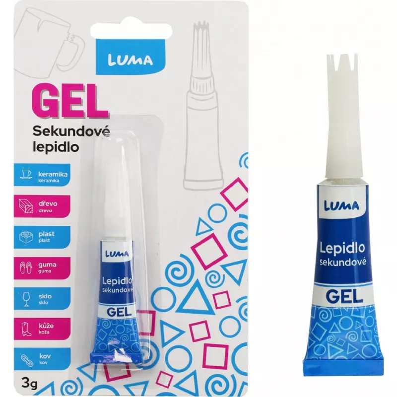 Lepidlo sekundové gelové 3 g LUMA