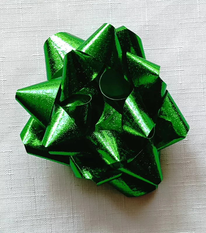 Rozeta 11 cm - metalická zelená Paper Design s.r.o.