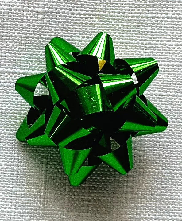 Rozeta mini 2,5 cm - metalická zelená