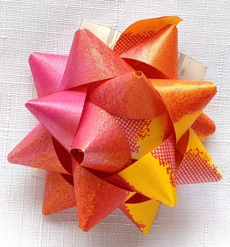 Rozeta 7 cm - růžová/dekor Alvarak