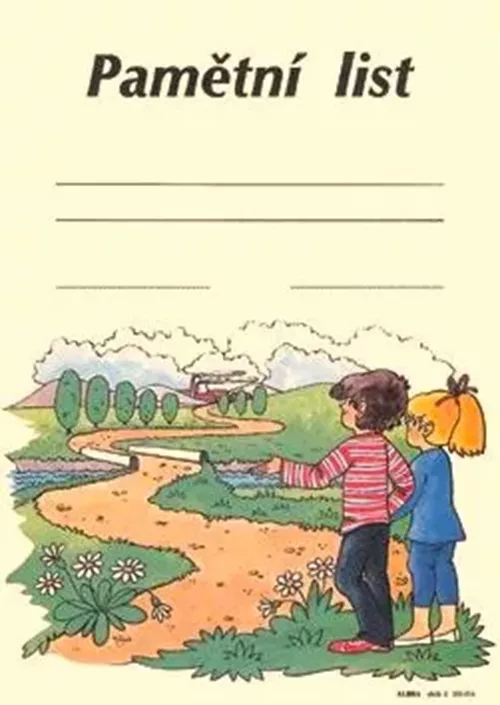 Pamětní list na ukončení školní docházky ALBRA s.r.o.