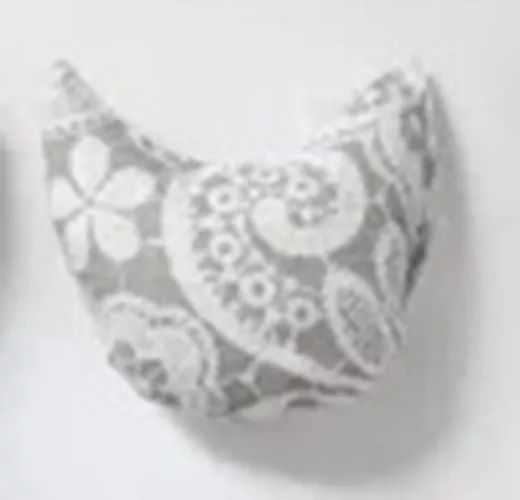 Područka k počítači - šedá - květina DANETA - chráněná dílna