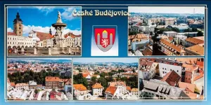 Pohlednice skládaná ČB HERBIA spol. s.r.o
