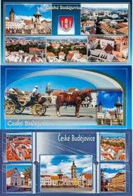 Pohlednice skládaná ČB