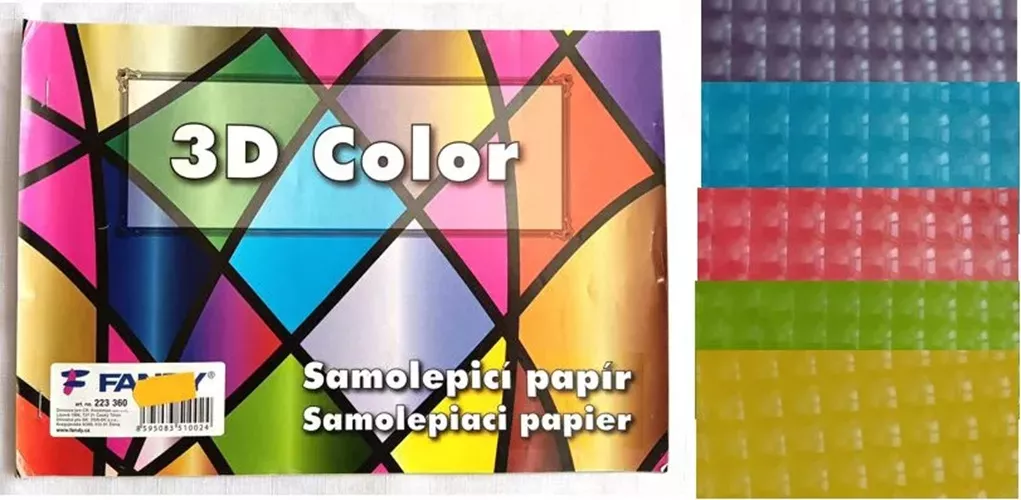 Samolepicí papír 3D Color - 2 FANDY
